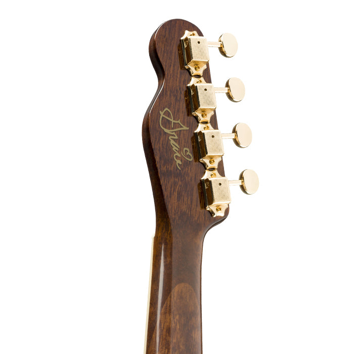 Fender Grace Vanderwaal Signature Concert Ukulele with Built-in Fishman Kula Pick-ups and Chromatic Tuner 4-String Guitar (Dark Walnut) for Musicians