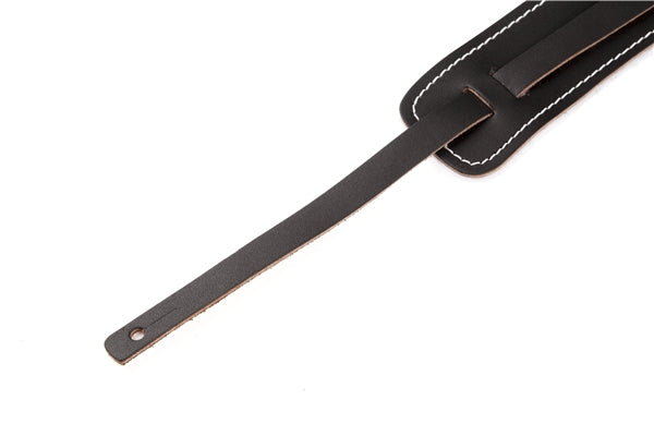 Fender Standard Vintage Guitar Strap Suede Leather 42" to 55" Long with Buckle 50s (Black)