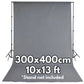 Pxel AA-ML3040GRY 300x400 cm Seamless Muslin Background Cloth Backdrop Gray 10x13 Feet