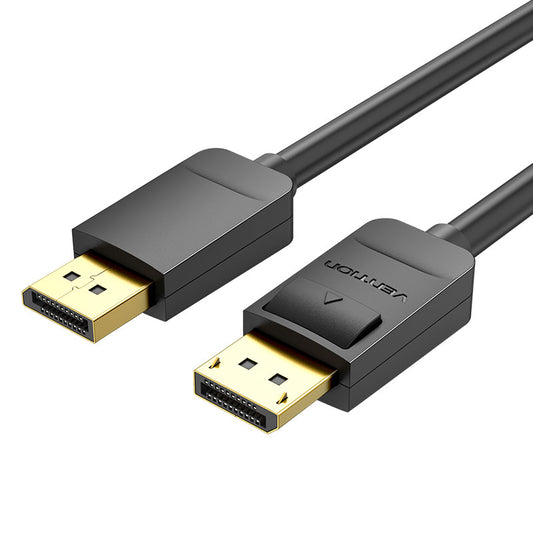 Vention 1.2 HD 4K/144Hz Male to Male Gold Plated 1-Meter (HAC) Displayport Cable for TV, PC, Monitors, Projectors, Laptops (Available in Different Lengths)