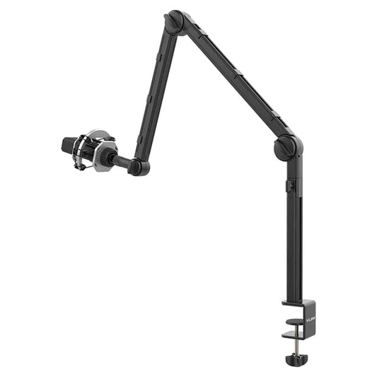 Vijim by Ulanzi LS24 Desk Mount Camera Light and Microphone Stand Boom Arm with Phone Clip for Vlogging and Videography