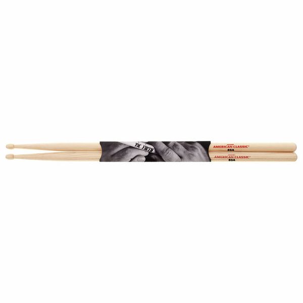 Vic Firth American Classic 85A Hickory Wood Tear Drop Tip Drumsticks (Pair) Drum Sticks for Drums and Percussion