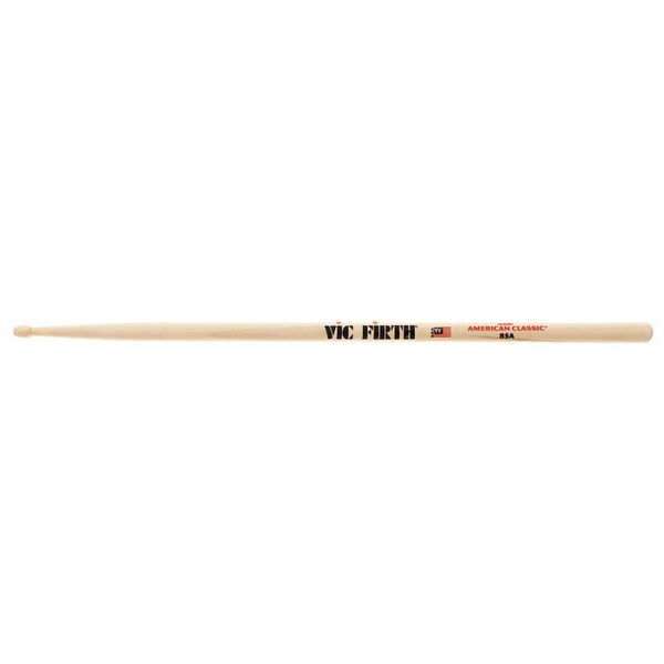 Vic Firth American Classic 85A Hickory Wood Tear Drop Tip Drumsticks (Pair) Drum Sticks for Drums and Percussion