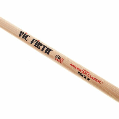 Vic Firth ROCKN American Classic Hickory Wood Oval Tip Rock Drumsticks (Pair) Drum Sticks for Drums and Percussion (Wood, Nylon Tip)