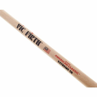 Vic Firth American Classic Extreme 5B Hickory Wood Tear Drop Tip Drumsticks (Pair) Drum Sticks for Drums and Percussion (Wood Tips)