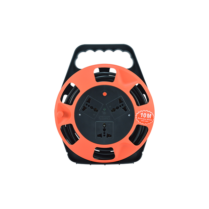 OMNI Heavy Duty Extension Wheel - 10m, 15m 2500W 10A 220V with 3 Gang Universal Outlets, Overheating Protection, Power Safety Breaker, Rapid Flame Retardant for Industrial Equipment |  WEW-10M-U WEW-15M-U
