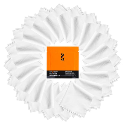 K&F Concept 20pcs Microfiber Cleaning Cloth Kit, 15X15cm White Dry-in Vacuum Wrapped for Camera Lens