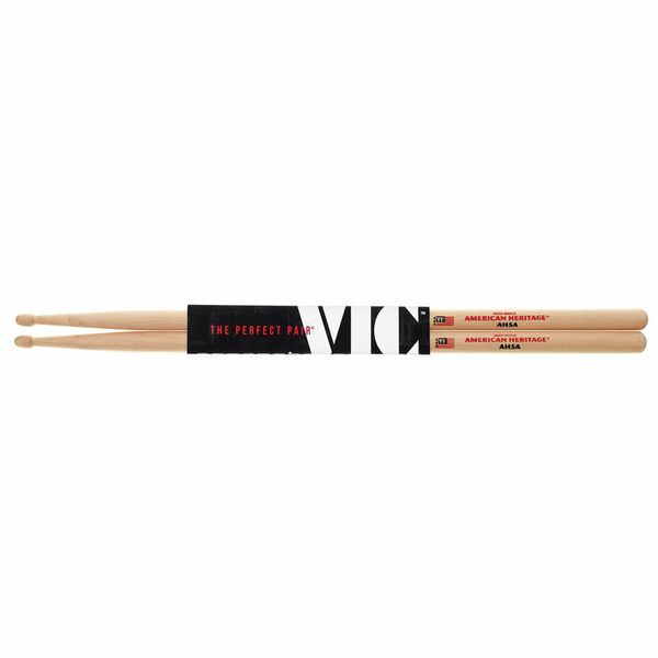 Vic Firth American Heritage 5A Maple Wood Tear Drop Tip Drumsticks (Pair) Drum Sticks for Drums and Percussion