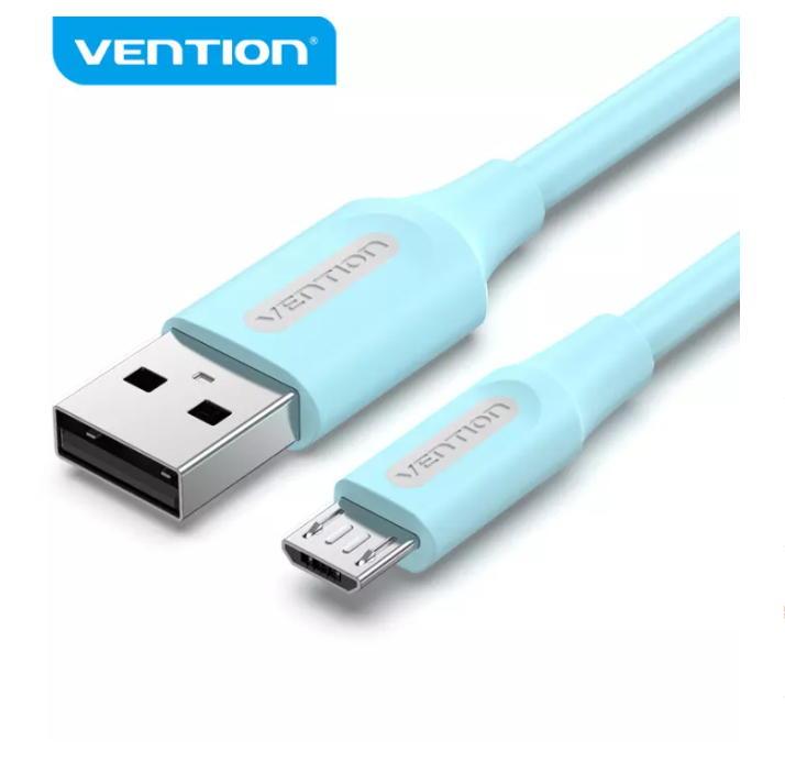 Vention USB 2.0 A Male to Micro-B Male 2A (COL) 480Mbps Cable  (Available in Different Lengths)