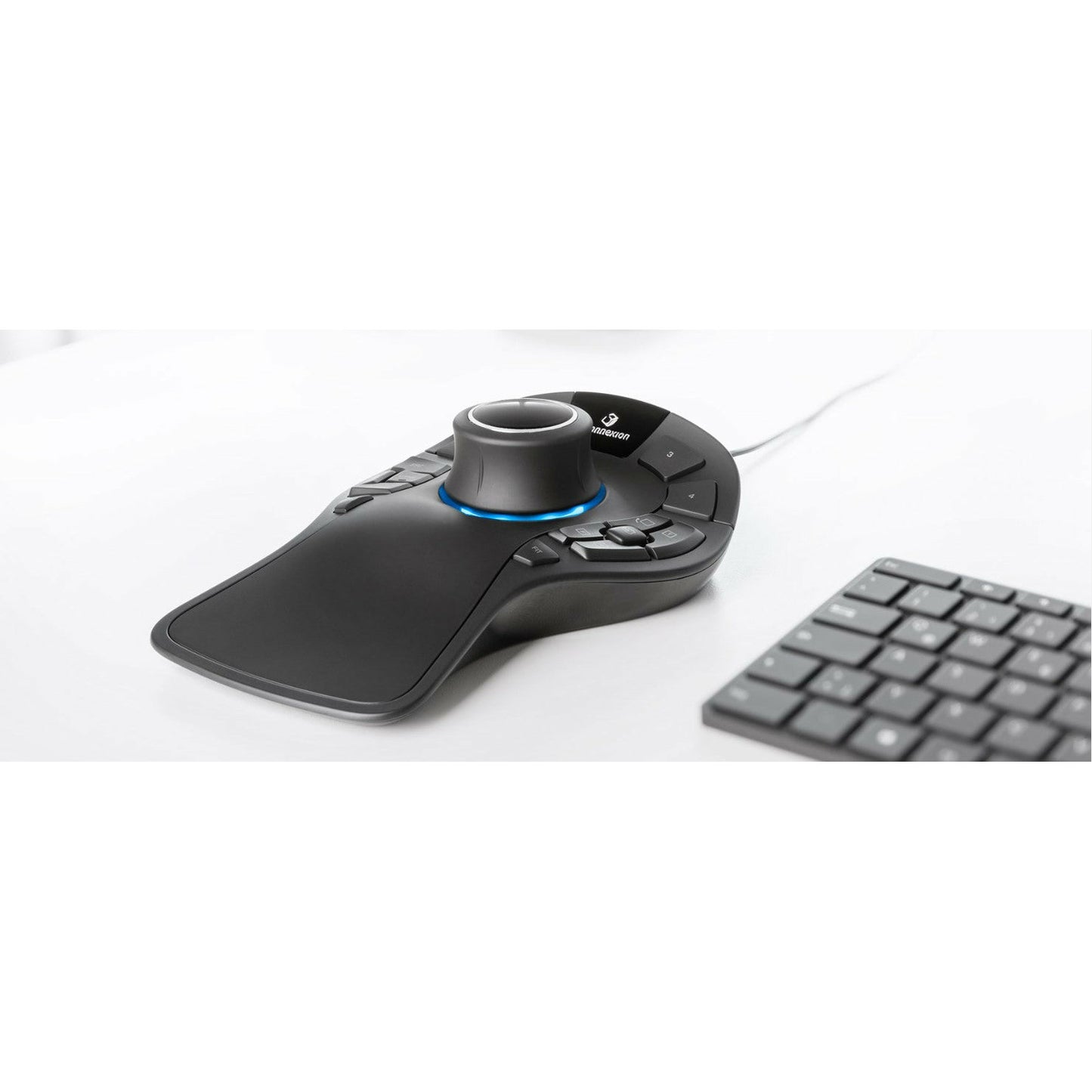 3DConnexion 3DX-700040 SpaceMouse Pro Professional 3D Wired Mouse with 15 Functional Keys, 4 Keyboard Modifiers and Rotation Toggle Key for Engineers, Designers and Architects