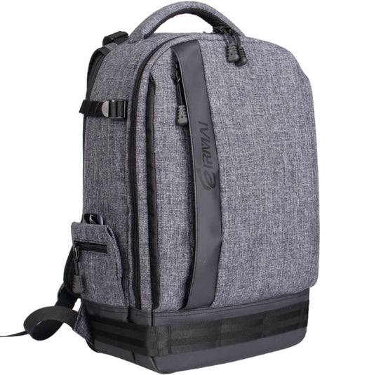 Eirmai Durable Waterproof Nylon Camera Backpack Splash-Proof and Tear Resistant Travel Bag (fits 2 DSLR Body Cameras, 5 Lenses, Laptop and Tripod) (Gray)