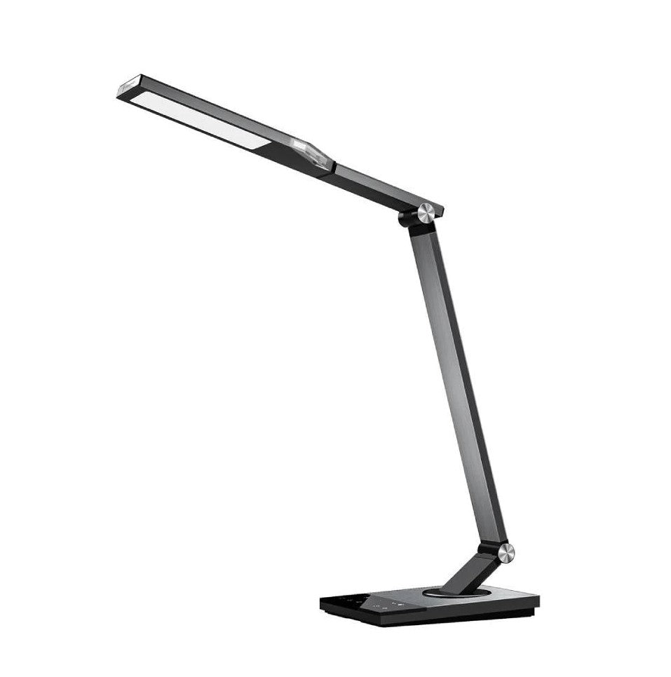 TaoTronics Dimmable LED Desk Lamp with 5 Lighting Colors and 6 Brightness Levels, Adjustable Design and Eye-Caring Flicker free features TT-DL16 (Silver)