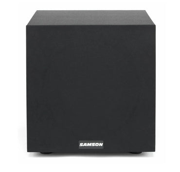 Samson MediaOne 10S Active Studio Subwoofer 100W Power with Variable Frequency Control, Bass Reflex Design and Protective Mesh Grill