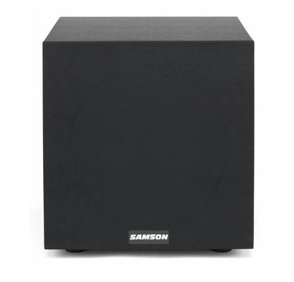 Samson MediaOne 10S Active Studio Subwoofer 100W Power with Variable Frequency Control, Bass Reflex Design and Protective Mesh Grill
