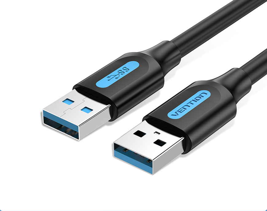 Vention USB 3.0 A Male to A Male Nickel Plated (CON) 5Gbps USB Cable for Hard Drive, Laptops, TV Box and Other Male to Male Devices (Available in Different Lengths)