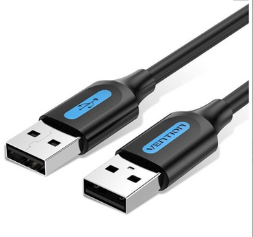 [CLEARANCE] Vention USB 2.0 A Male to A Male Cable 0.25M Black PVC Type