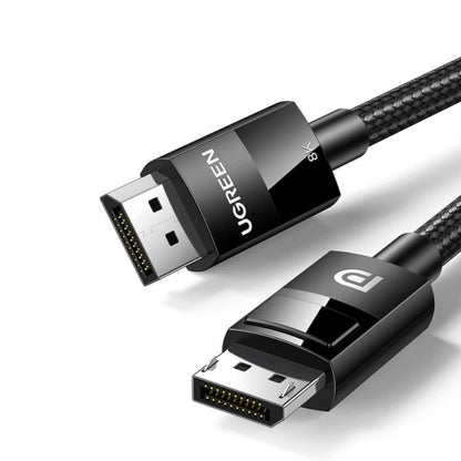 UGREEN 8K DisplayPort 1.4 Male to Male Cable 60Hz with Tinned Copper and Triple-Layer Shielding for Laptop, PC, TV, Projector (2 meters)