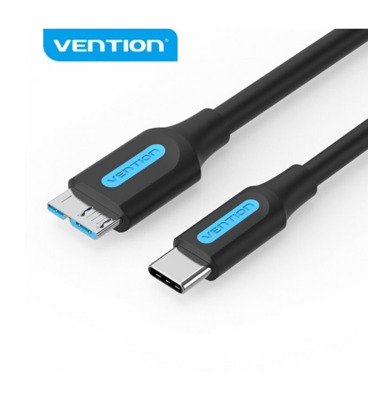 Vention USB 3.0 C Male to Micro-B Male 2A USB 5Gbps Cable (CQA) for Smartphones, Hard Drives and Select Laptops (Available in Different Lengths)