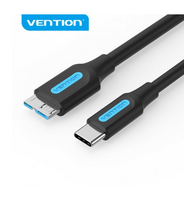 [CLEARANCE] Vention USB 3.0 C Male to Micro-B Male 2A USB 5Gbps Cable (CQA) for Smartphones, Hard Drives and Select Laptops (Available in Different Lengths)