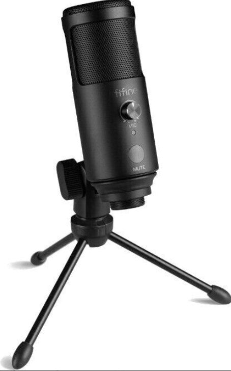 Fifine F4 Plug and Play USB Microphone Suitable for Mac OS, Windows Perfect for Studio, Podcasting, Youtube  & Vlogging
