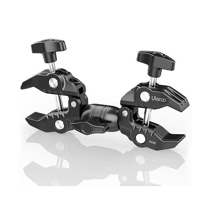 [CLEARANCE] Vijim by Ulanzi R096 Double Super Crab Clamp Heavy Duty Rotatable with Built-in Silicone Pad and 1.5kg Max Weight for Tripod, Light Stand, Softbox and Umbrella