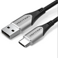 Vention Cotton Braided USB 2.0 A Male to C Male 3A USB Cable 480Mbps (CODH) for Mobile Phones, Laptops, Computers and Other USB-C Devices (Available in Different Lengths)