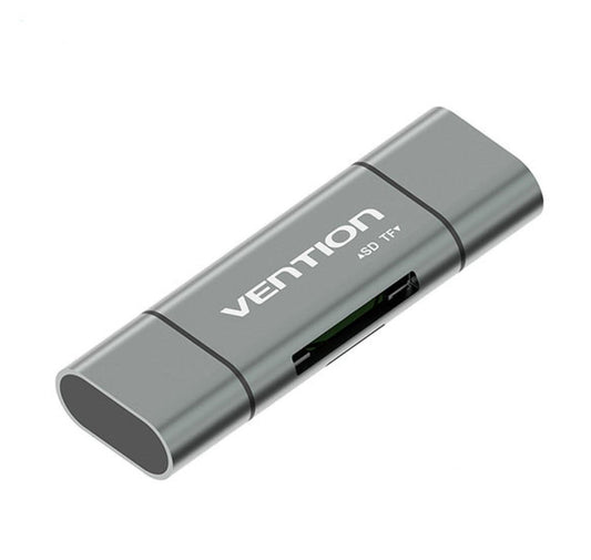 Vention Multi-Function USB 2.0 Card Reader Converter 480Mbps for Windows, Mac OS, Android (CCJ)