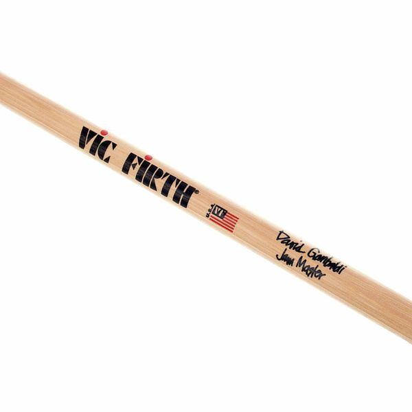 Vic Firth JM David Garibaldi Jam Master Signature Drumsticks Hickory Wood Barrel Tip (Pair) Drum Sticks for Drums and Percussion