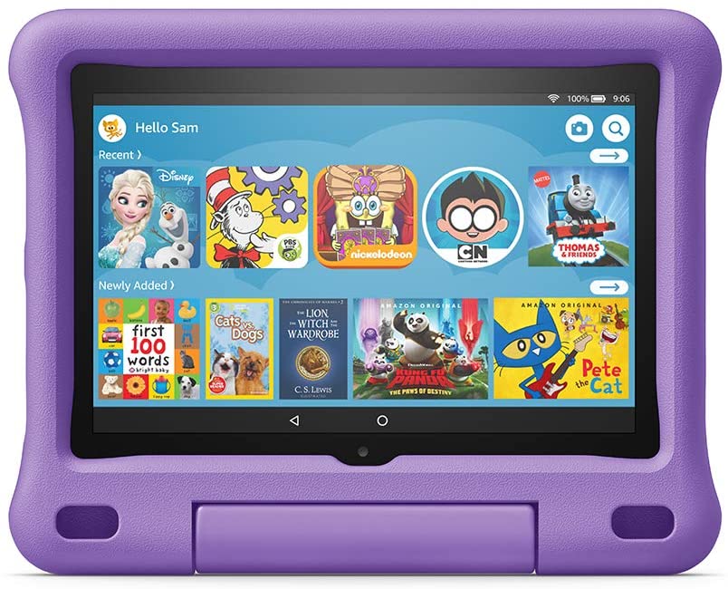 Amazon HD 8 10TH Generations Kids Edition Tablet 1080p Full HD Display, 32GB, (Blue, Purple, Pink)