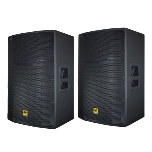 KEVLER PRX-815D 15" 500W 2-Way Full Range Active Speaker System (PAIR) with Built-In Class D Amplifier, 5 Preset DSP Modes, SpeakOn Terminals and Tuner Knobs for Events and Gatherings