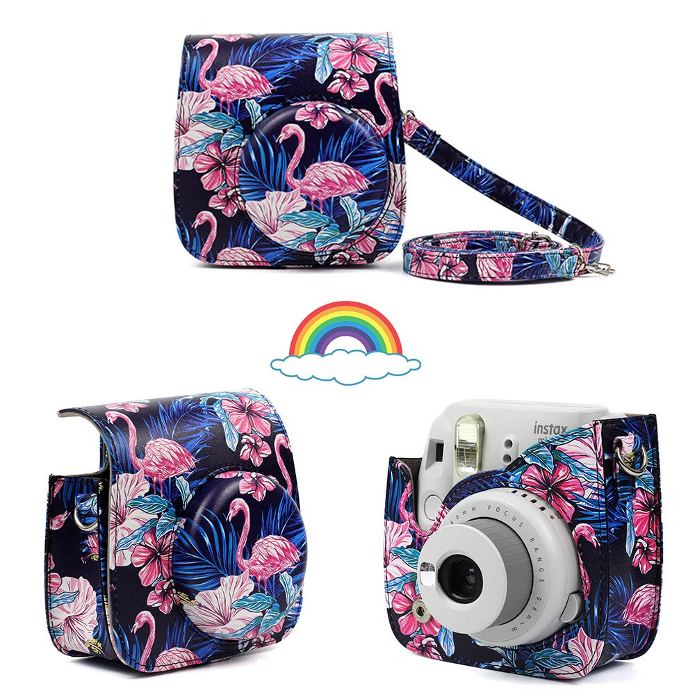 Pikxi Fujifilm Instax Mini 90 Camera Leather Case Bag Cute Designs