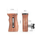 SmallRig Universal Side Wooden Handle Grip for DSLR Camera Cage with Cold Shoe Mount- 2093