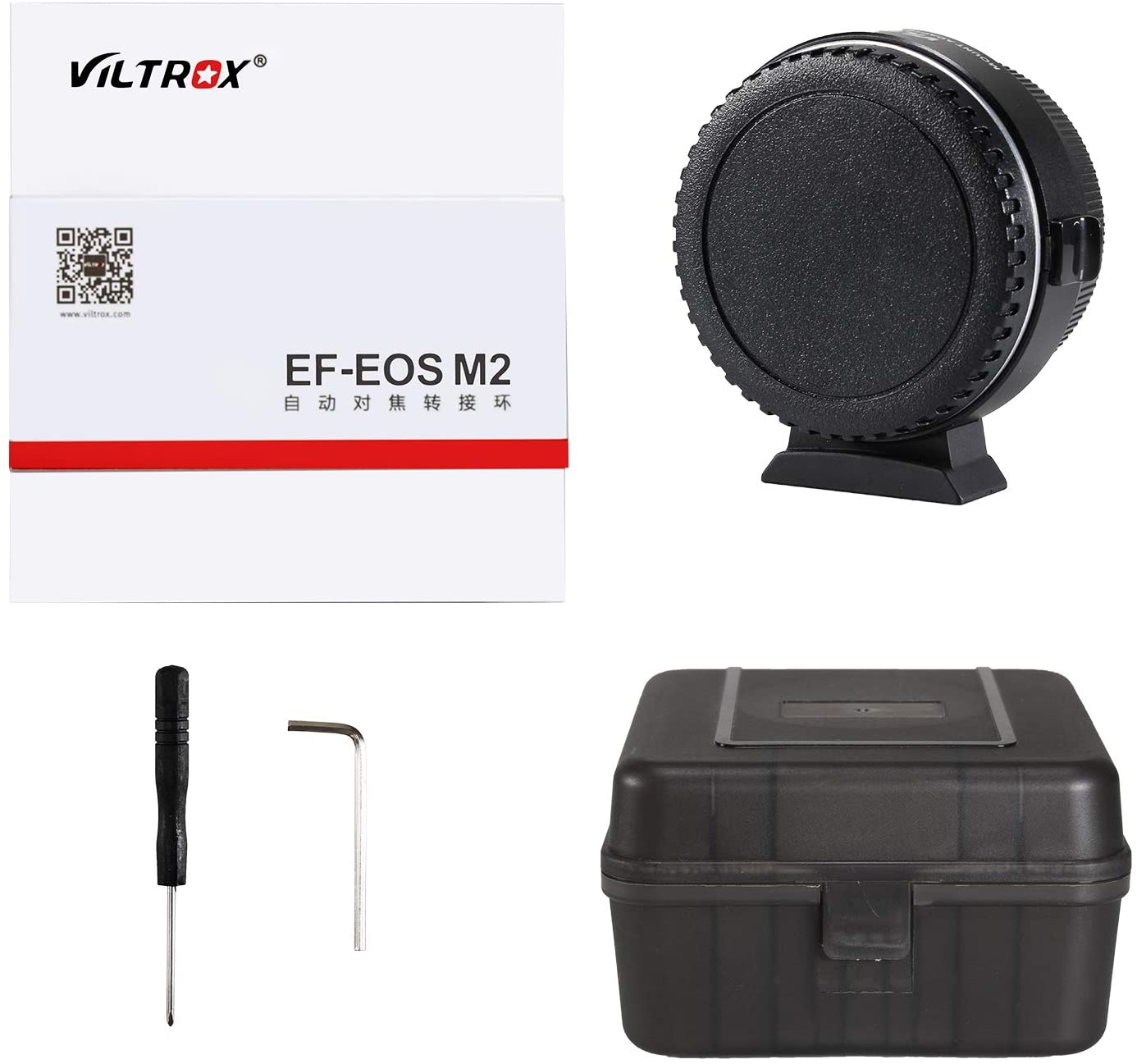 Viltrox EF-EOS M2 0.71x Speed Booster Camera Lens Adapter for Canon EF-Mount Lenses to EF-M-Mount Mirrorless Cameras