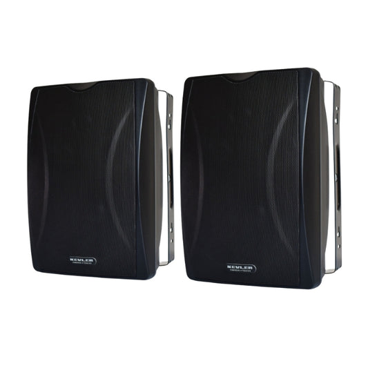 KEVLER WS-605T 6.5" 200W 2-Way Bass Reflex Passive Wall Mount Speaker (PAIR) with Multi Tap Setting, Wall Mount Bracket for Paging, Supermarkets, Meeting Rooms