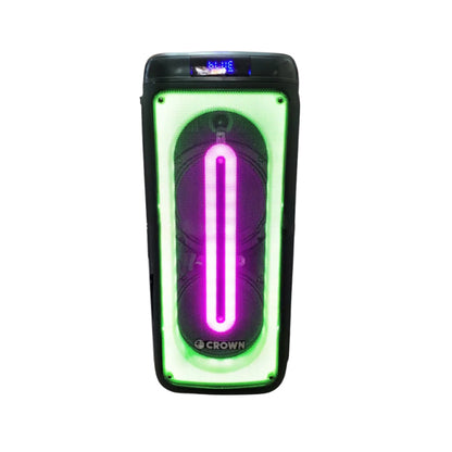[CLEARANCE] Crown PD-882 200W Portable Wireless Speaker System with Mic, Bluetooth, USB / TF Port, LED Display, and Max 4-8 Ohms Impedance