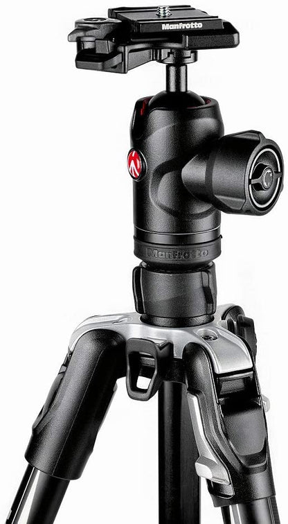 Manfrotto Befree Advanced Travel Aluminum Tripod with 494 Ball Head (Lever Locks, Black)