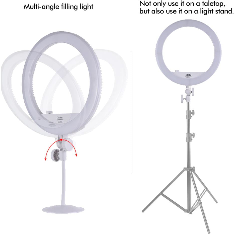 Yongnuo YN208 PRO Ring Lamp Selfie Ring Light with up to 3200K-5500K Bi-Color LED
