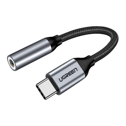 [CLEARANCE] UGREEN USB-C Male to 3.5mm AUX Female Stereo Jack Cable Headphone Adapter with Nylon Braided Cord and Aluminum Shell | 80154