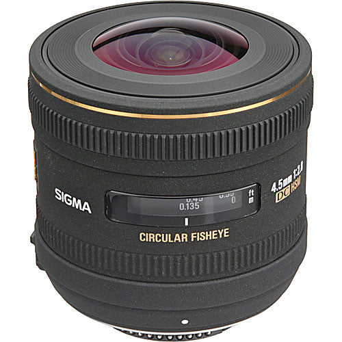 Sigma 4.5mm f/2.8 to f/22 EX DC HSM Circular Fisheye Lens for Nikon F