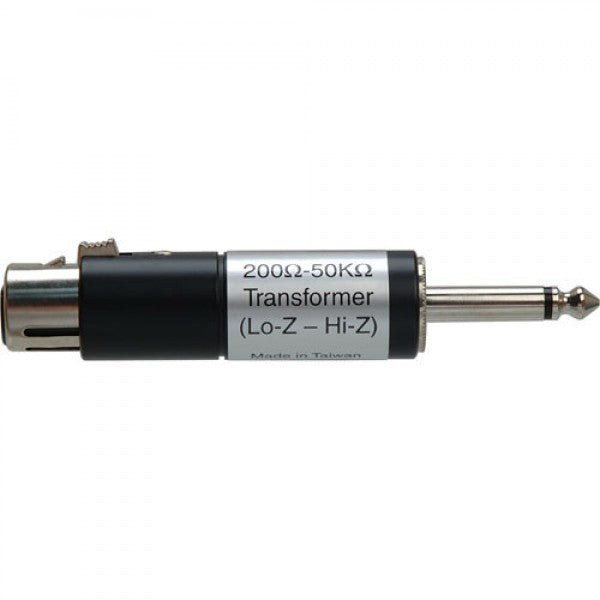 Hosa Technology MIT-435 Impedance Transformer - Low-Z Female XLR to Hi-Z Male 1/4 Phone Jack