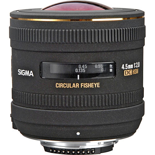 Sigma 4.5mm f/2.8 to f/22 EX DC HSM Circular Fisheye Lens for Nikon F