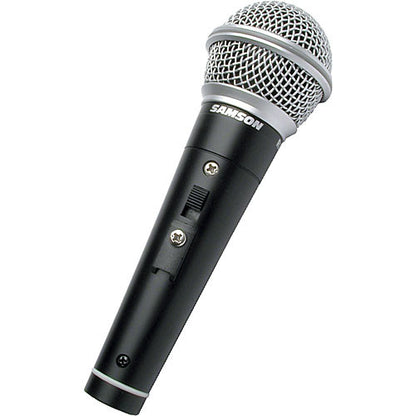 Samson R21S3 3-Pack / Single Cardioid Dynamic Microphone Bundle Set Kit with Mic Clip and XLR Male to XLR Female Cable, 80 Hz to 12 kHz Frequency Range for Audio Vocal and Instrument Recording, Live Performance, Music Education, Karaoke, Multimedia