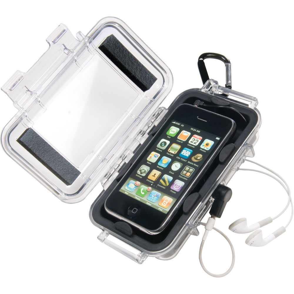 Pelican Micro Water-Resistant Polycarbonate and Dustproof Phone Case (Clear Black) | i1015