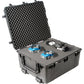 Pelican 1690 Protector Transport Case with Wheels Unbreakable Watertight Dustproof Hard Casing with Automatic Purge Valve IP67 Rating (No Foam/ With Foam) (Black)