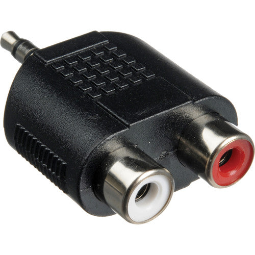 Hosa Technology GRM193 Male Stereo 3.5mm Mini to 2 Female RCA Adapter
