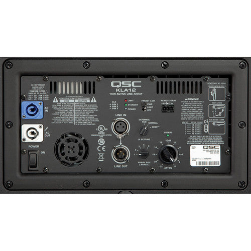 QSC KLA12 1000W 12" 2-Way Line Array Loudspeaker (Black)