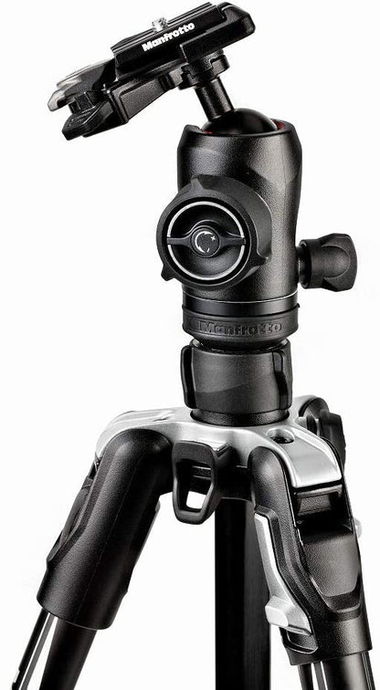 Manfrotto Befree Advanced Travel Aluminum Tripod with 494 Ball Head (Lever Locks, Black)