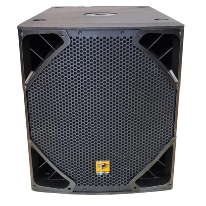 KEVLER KRX-615SA 15" 600W Powered Active Subwoofer Bass Speakers (PAIR) with Built-In Class D Amplifier, XLR and 6.5mm TRS AUX Line In and Vertical Pole Mounting Port