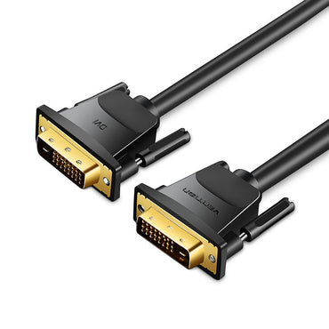 Vention DVI 2K HD 60Hz (24+1) DVI Male to DVI Male Gold Plated (EAA) Video Cable for Projectors, Laptops, PC, TV (Available in 1M, 1.5M, 2M, 3M, and 5M)