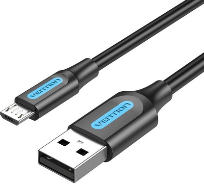Vention USB 2.0 A Male to Micro-B Male 3A Cable (COL) 480Mbps 0.5M Black